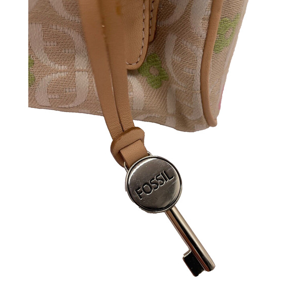 Y2K Fossil Pastel Mini Purse Leather Bottom - Picture 6 of 11